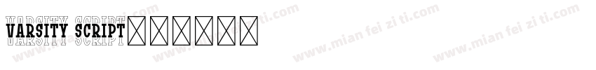 Varsity script字体转换